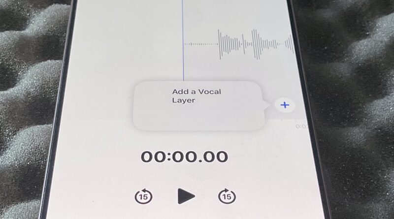 How to add vocals and voice words with Voice Memos Layered